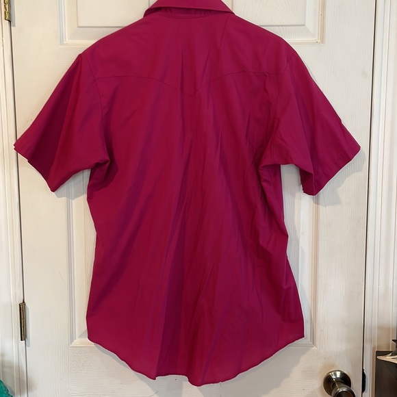 Vintage Saddlebrook Western wear size large burgundy, western shirt - Picture 7 of 11